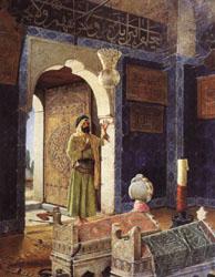 Osman Hamdy Bey Old Man before Children's Tombs